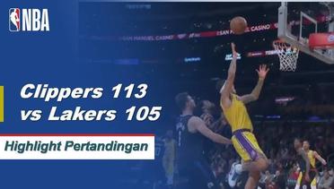 NBA I Cuplikan Pertandingan : Clippers 113 vs Lakers 105