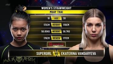 Supergirl vs. Ekaterina Vandaryeva | ONE Championship Full Fight