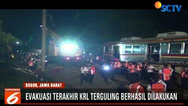 PT KAI Berhasil Evakuasi Satu Gerbong Terakhir Kereta Jakarta-Bogor yang Anjlok - Liputan 6 Pagi