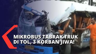 Kecelakaan Antara Mikrobus dan Truk Terjadi di Ruas Tol Cipularang, 3 Meninggal Dunia & 5 Luka-luka
