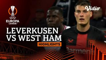 Leverkusen vs West Ham - Highlights | UEFA Europa League 2023/24 - Quarter Final