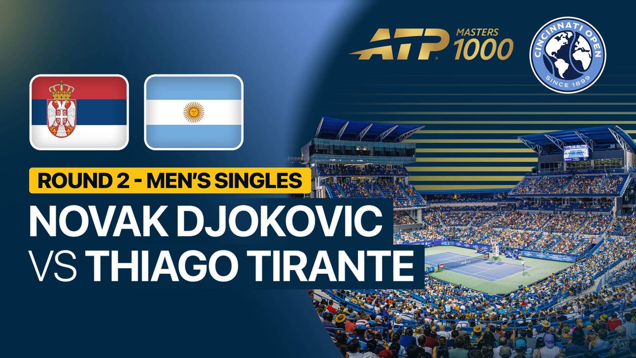 Novak Djokovic vs Thiago Agustin Tirante - Babak 2 | ATP 1000: Cincinnati Open 2026: Siapa Pemenang?
