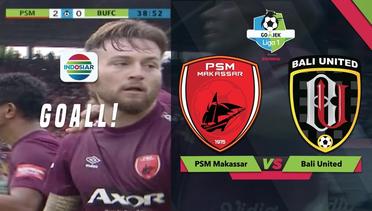 Gol Marc Klok - PSM 2 -  0 BALI UTD | Go-Jek Liga 1 bersama Bukalapak