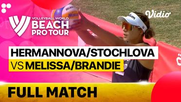 Full Match | Round of 12 Hermannova/Stochlova (CZE) vs Melissa/Brandie (CAN) | Beach Pro Tour Elite 16 Doha, Qatar 2023