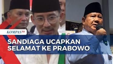 Ucapkan Selamat ke Prabowo, Sandiaga Uno Inginkan Persatuan