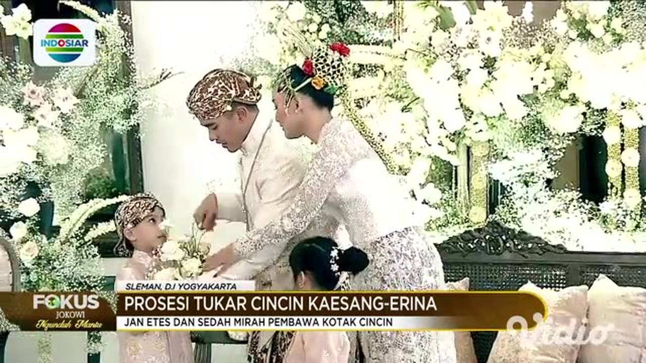 Prosesi Tukar Cincin KaesangErina Indosiar Regional Vidio