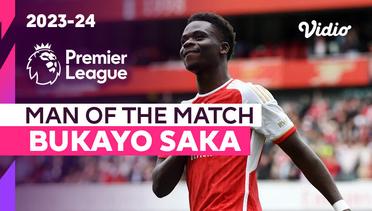 Aksi Man of the Match: Bukayo Saka  | Arsenal vs Bournemouth | Premier League 2023/24