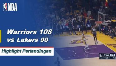 NBA | Cuplikan Hasil Pertandingan : Warriors 108, Lakers 90
