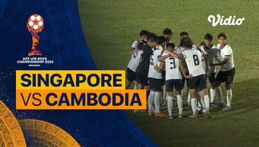 Mini Match - Singapura vs Kamboja | AFF U-19 Championship 2022