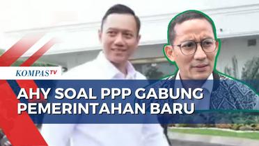 Jawab soal Potensi PPP Gabung ke Pemerintahan Baru, AHY: Serahkan ke Prabowo