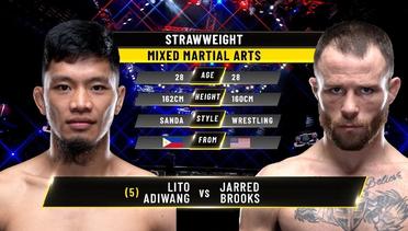 Lito Adiwang vs. Jarred Brooks | ONE Championship Full Fight