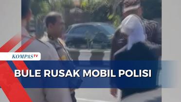 Kembali Bikin Ulah, Bule AS di Bali Rusak Mobil Polisi!