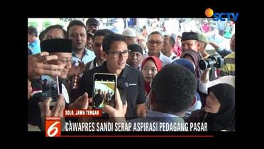 Ditemani Ketua MPR, Sandiaga Uno dengarkan Aspirasi Pedagang di Pasar Kadipolo Solo - Liputan6 Siang