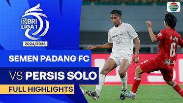 Semen Padang FC VS Persis Solo - Full Highlights | BRI Liga 1 2024/25