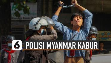 Tolak Tembaki Demonstran, Polisi Myanmar Kabur ke India