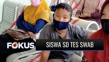Puluhan Siswa SD di Pemalang Jalani Tes Swab karena Tiga Gurunya Positif Covid-19