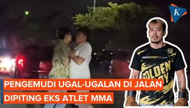 Momen Eks Atlet MMA Rudy Golden Boy Lumpuhkan Pengendara Mobil yang Ugal-ugalan