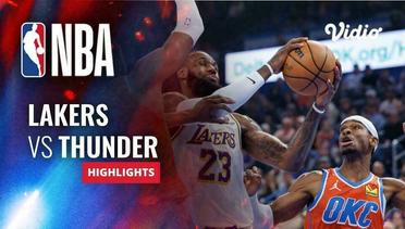 LA Lakers vs Oklahoma City Thunder - Highlights | NBA Regular Season 2023/24