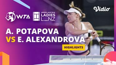 Quarter Final: Anastasia Potapova vs Ekaterina Alexandrova - Highlights | WTA Upper Austria Ladies Linz 2024