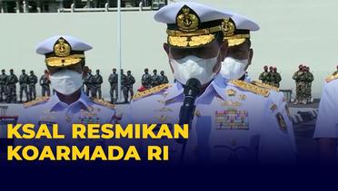 KSAL Laksamana TNI Yudo Margono Resmikan Koarmada RI, Sekaligus Lantik Panglima Koarmada RI Pertama