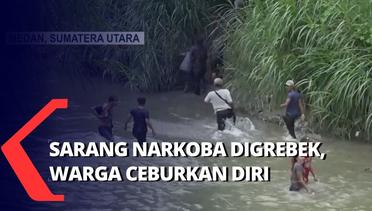 Takut Dikejar Polisi, Warga Kampung Narkoba Ceburkan Diri ke Sungai