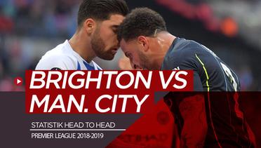 Head to Head Brighton Vs Manchester City di Premier League