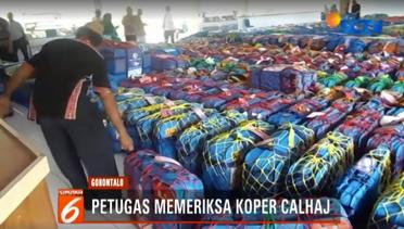 Petugas Periksa Koper Calon Haji di Asrama Gorontalo  - Liputan6 Petang Terkini