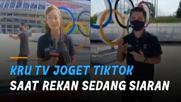 Kocak, Kru TV Malaysia Joget TikTok Saat Rekan Sedang Siaran