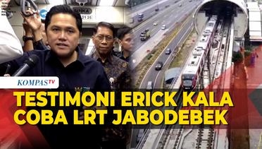 Testimoni Menteri BUMN Erick Thohir Kala Coba LRT Jabodebek Bersama Presiden Jokowi