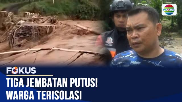 Jembatan Cimerak Ambruk Diterjang Banjir, Akses Kampung Karikil Sukabumi Lumpuh Total | Fokus