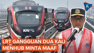 LRT Jabodebek Gangguan, Menhub: Kalau Ada Kekurangan, Kami Minta Maaf