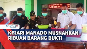Pemusnahan Ribuan Barang Bukti Kejahatan Tindak Pidana Umum