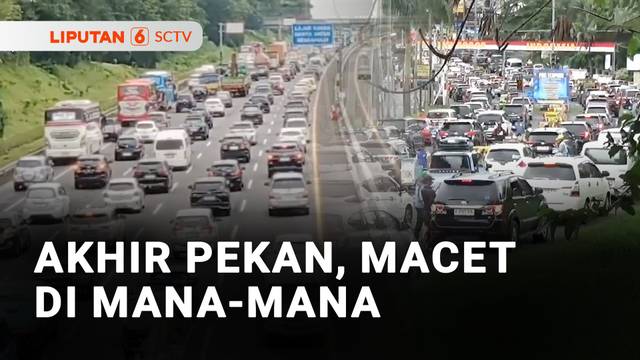 Akhir Pekan Jalan Tol Cikampek dan Jalur Puncak Macet | Liputan 6