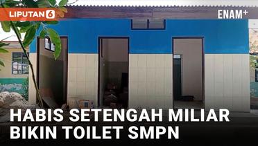 Pembangunan Tiga Toilet SMPN 1 Bungoro Habiskan Anggaran hingga Setengah Miliar