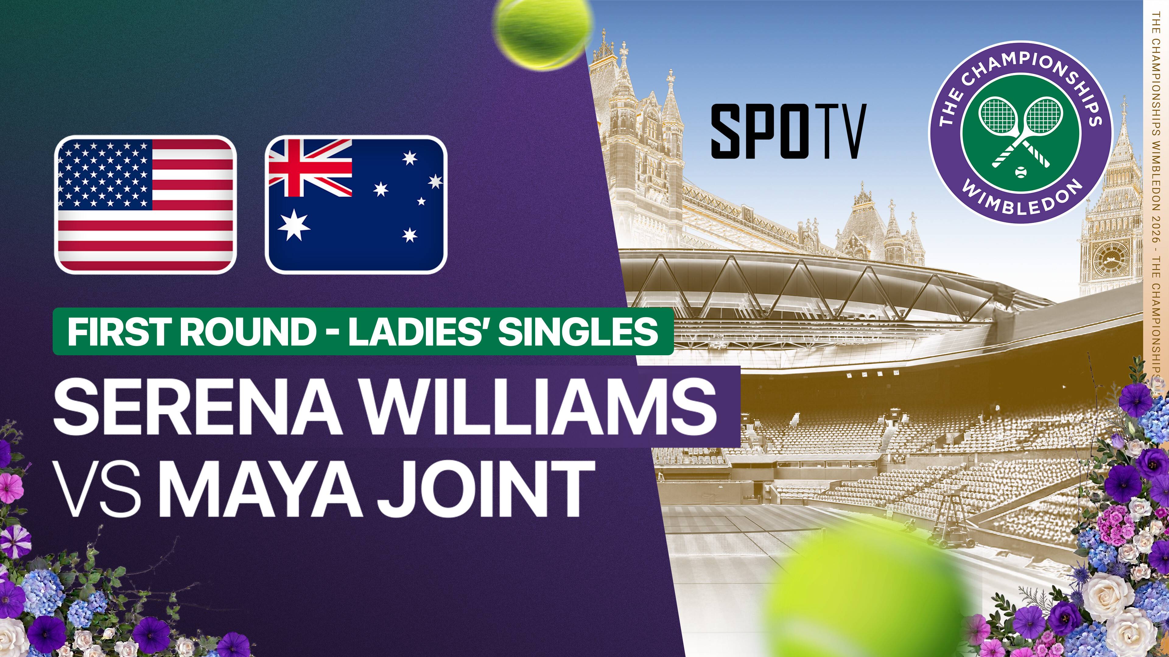 Serena Williams vs Maya Joint - Ladies' Singles First Round | Wimbledon 2026