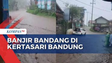 Angin Kencang Robohkan Tiang Listrik di Sumenep, Banjir Bandang Terjang 2 Desa di Kertasari Bandung