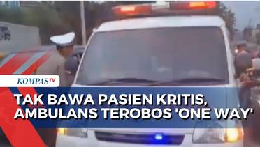 Tak Bawa Pasien Kritis, Ambulans Nekat Terobos 'One Way' di Jalur Arteri Sukabumi-Bogor