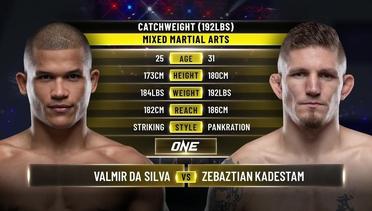 Valmir Da Silva vs. Zebaztian Kadestam | ONE Championship Full Fight