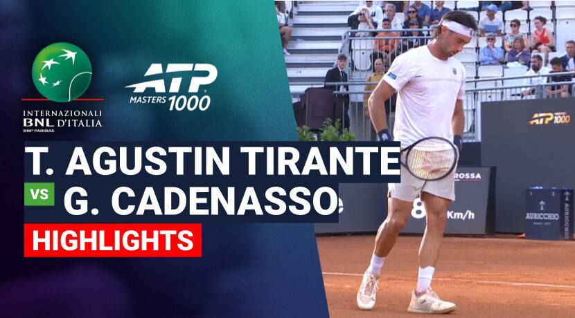 Thiago Agustin Tirante vs Gianluca Cadenasso - Round 1 (Supertennis Arena) | ATP 1000: Internazionali BNL d'Italia 2026