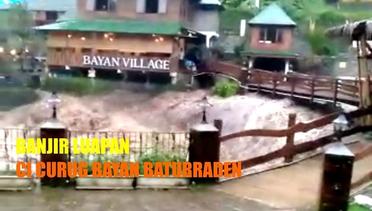 Viral! Banjir Luapan di Objek Wisata Curug Bayan Baturraden Banyumas