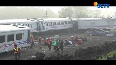 PT KAI Evakuasi 4 Gerbong KA Sancaka -  Liputan6 Siang