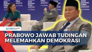 Jawab Kritik di Qatar Economic Forum, Prabowo Subianto Bantah Akan Lemahkan Demokrasi Indonesia