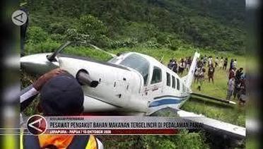 Pesawat pengakut bahan makanan tergelincir di pedalaman Paniai