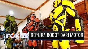Mirip Transformers! Pria Ini Hasilkan Replika Robot Bernilai Puluhan Juta dari Motor Usang | Fokus