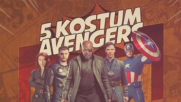 5 Kostum Avengers, Komik vs Film