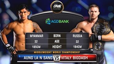 Aung La N Sang vs. Vitaly Bigdash II - ONE- BATTLEGROUND Fight Replay