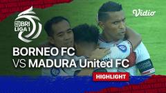 Highlight - Borneo FC vs Madura United FC | BRI Liga 1 2021/22