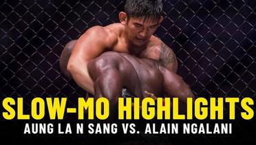 Aung La N Sang vs. Alain Ngalani - Slow-Mo Fight Highlights