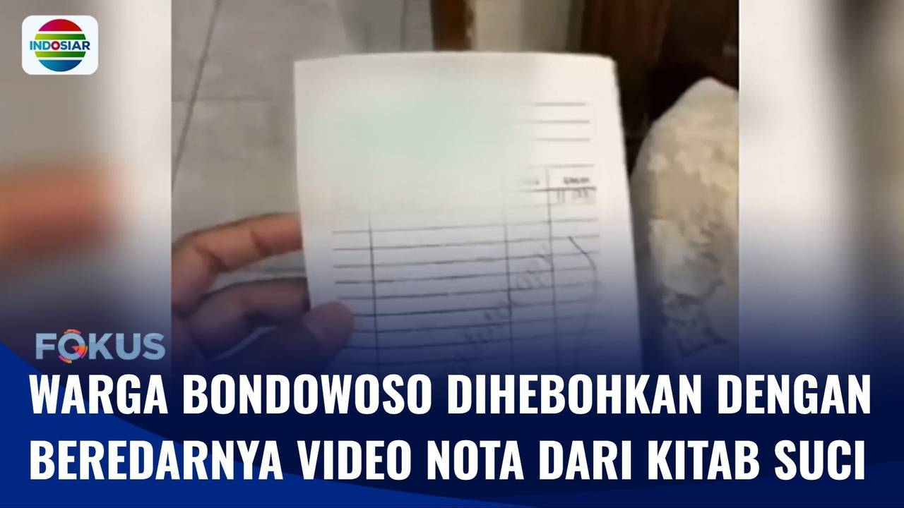 Heboh! Warga Bondowoso Diresahkan dengan Beredarnya Video Nota dari ...