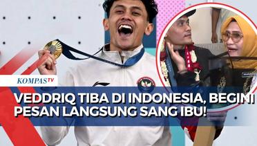 Haru! Begini Pesan Sang Ibu Usai Veddriq Leonardo, Peraih Emas di Olimpiade Paris Tiba di Indonesia